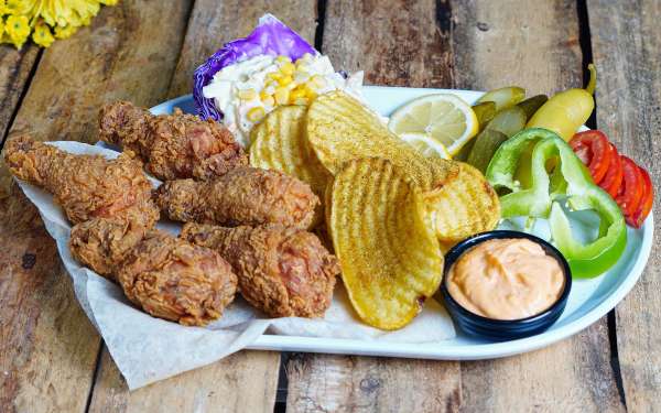5 pieces of fried thighs