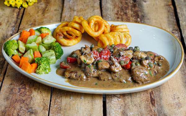 Beef piccata
