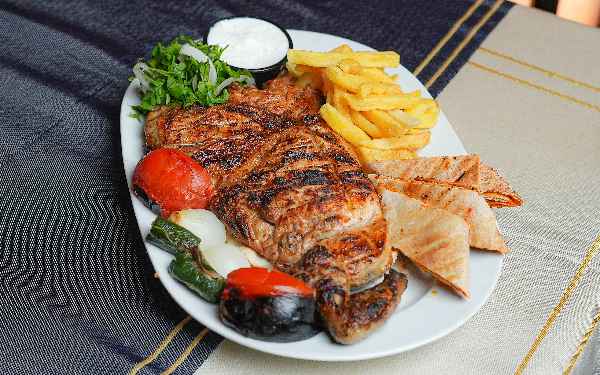 Half a grilled chicken